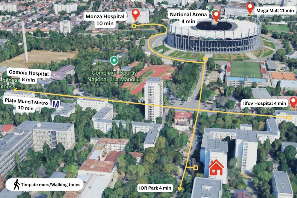 Premium Studio Next To National Arena & Park Bucureşti Eksteriør bilde